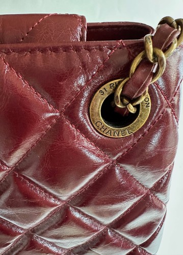 CHANEL TASCHE "PARIS-DAKAR", Weinrot - Bild 7 von 10