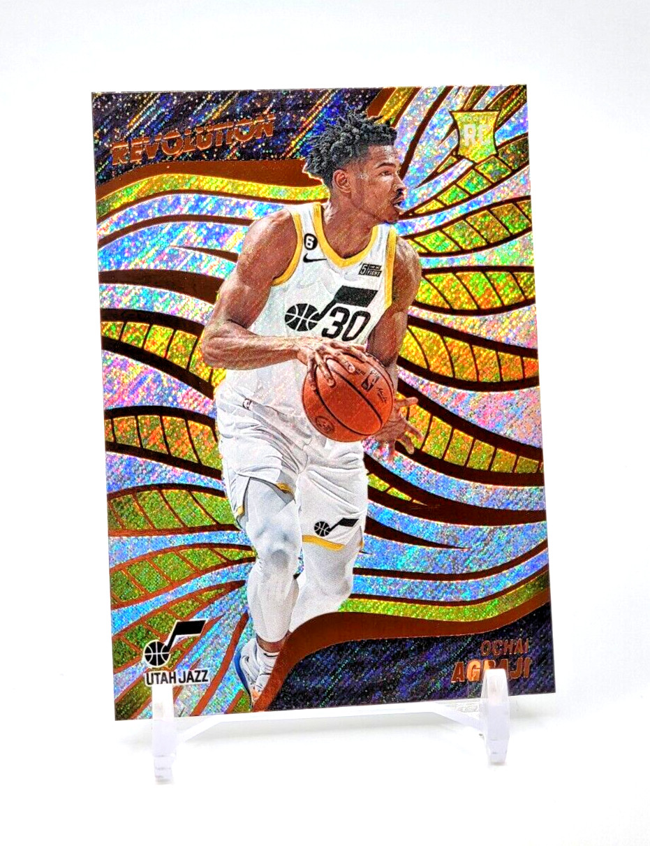 Ochai Agbaji ROOKIE CARD 2022-23 Panini Revolution #121 Utah Jazz (RC)