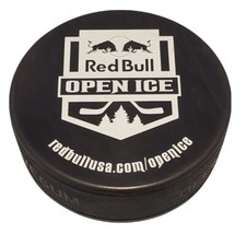 RED BULL OPEN ICE  OFFICIAL HOCKEY PUCK VEGUM MFG. MADE IN SLOVAKIA 🇸🇰
