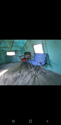 Vintage SEARS Ted Williams Hillary 8+ Person CANVAS CAMP TENT 17'L