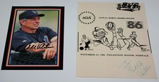 2-New York Mets Bobby Valentine Signed items-Not Authenticated