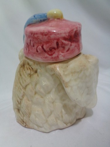 Antique Majolica Pig with Pipe Figural Tobacco Jar Humidor - Picture 6 of 16