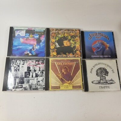 6x CDs Roy Orbison Van Morrison Steve Miller Rolling Stones Rod Stewart Traffic