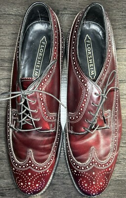 Florsheim Leather Dress Shoes Stratford Wing Tip Deep  display picture 1