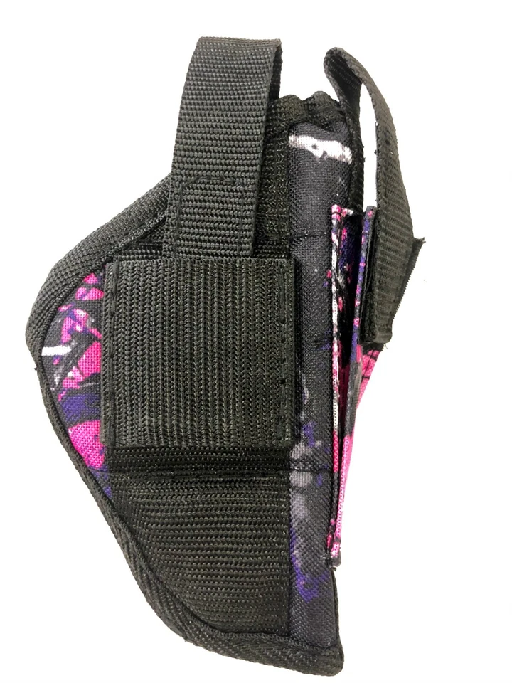 Coldre de arma Beretta Cheetah MUDDY GIRL ambidestro rosa roxo camuflado - Imagem 2 de 4
