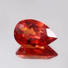 14.60 Ct Natural Ceylon Padparadscha Sapphire Loose Pear Cut Gemstone Certified