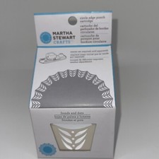 New-in-Box MARTHA STEWART Circle Edge Punch Cartridge FRONDS AND DOTS