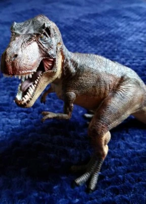 Figurine T-rex Papo Tyrannosaure Brun statuette tyrannosaurus Rex - Photo 1/4