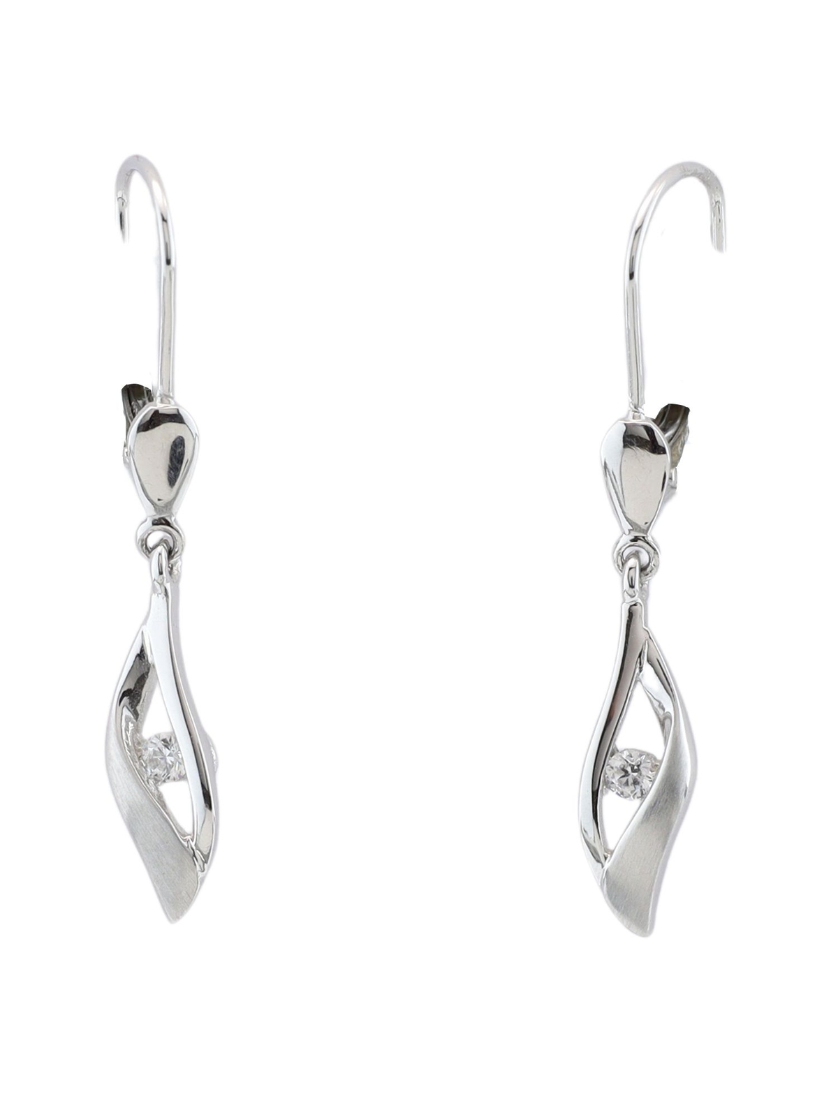 MIAMAR 1013643 Damen Ohrringe 14 карат (585) Золотое кольцо Weiß