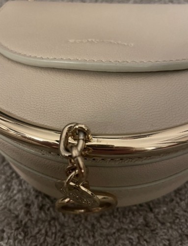 See By Chloé Leather Cross Body Bag Cement Beige - Picture 4 of 13