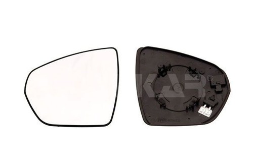 Verre Rétroviseur Chauffant Gauche - Compatible Citroën C3 MK3 2016-2021 & Peugeot 208/308/2008 2012-2019