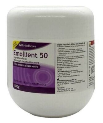 Fifty:50 Liquid Paraffin In White Soft Paraffin Ointment - 500g Bells ...