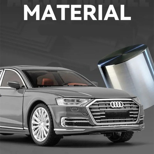 1:24 Audi A8 Diecast Auto Modell Simulation Sound & Licht Kinder Spielzeug Geschenk - Bild 2 von 27