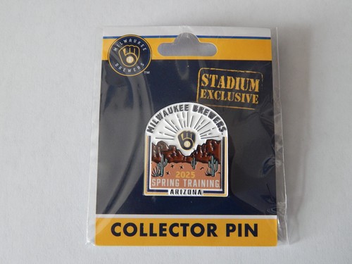 2025 EXCLUSIVE MILWAUKEE BREWERS MLB SPRING TRAINING CACTUS LEAGUE TEAM PIN NEW