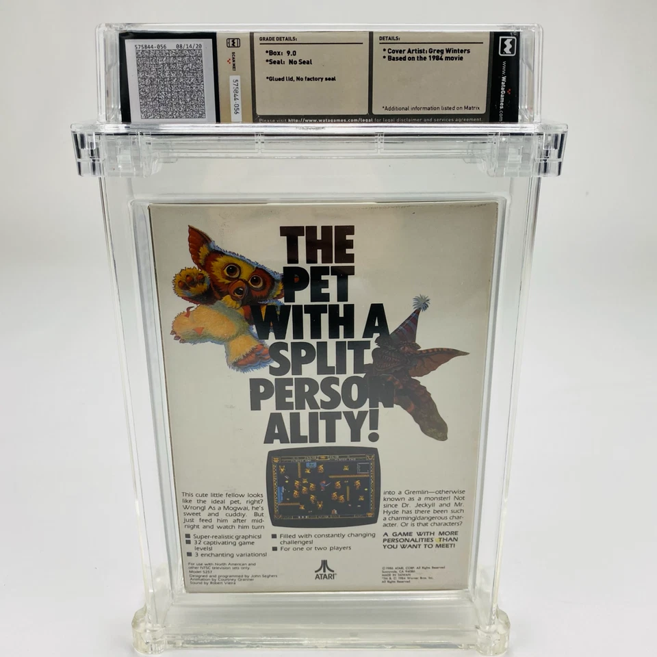 Gremlins - Atari 5200 Silver Box 1986 Movie Graded Factory Sealed WATA 9.0 NS - Image 4 of 4