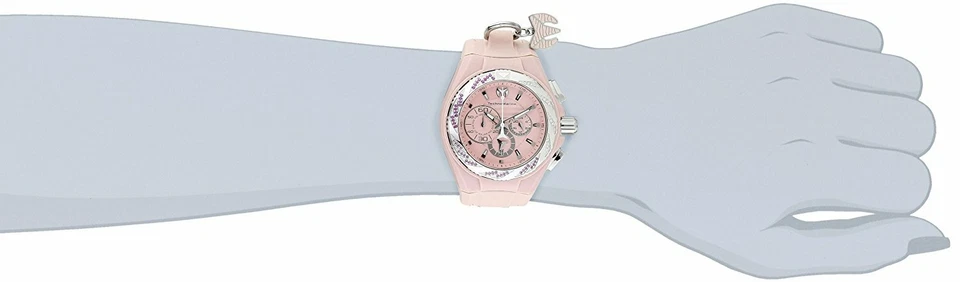 Reloj cronógrafo TechnoMarine 113016 Cruise Locker con dije brillante diamante $1,250 Foto 3 de 3