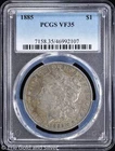 1885-P $1 Morgan Silver Dollar PCGS VF 35