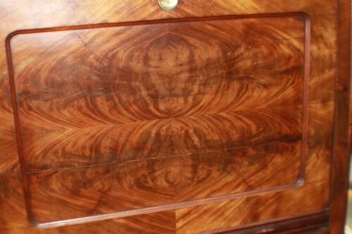 Antiker Schreibschrank Louis Philippe um 1870 Massivholz mit Wurzelfurnier - Bild 3 von 24