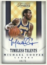 2013-14 PANINI TIMELESS TREASURES BASKETBALL - MICHAEL COOPER AUTO - #38 - 44/75