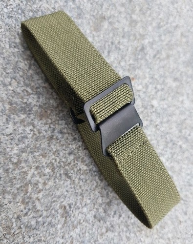 Parachute elastic NATO Strap 20 mm oliv mit PVD Schliesse 8996 - Bild 2 von 6
