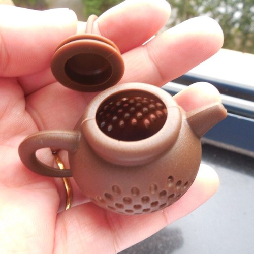 Creative Teapot-Shape Tea Infuser Strainer Tea Filter Reusable Silicone Teaware - Picture 2 of 28
