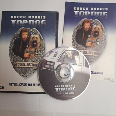 Top Dog (1995) (DVD, 1995) CIB - VERY GOOD DISC! Chuck Norris
