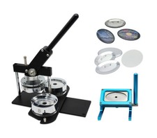 KIT - 60X90mm Button Maker-B400  Oval Mould  100 Pin Parts  Stand Cutter