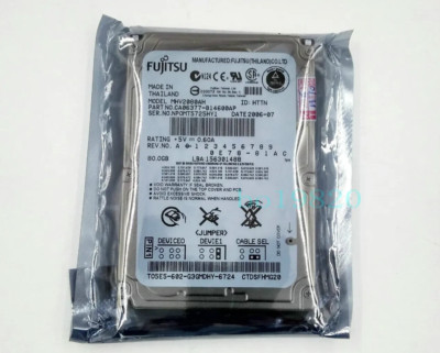 Fujitsu 80 GB 5400 RPM,2.5'' IDE/ PATA 8MB (MHV2080AH) Hard Drive For Laptop HDD