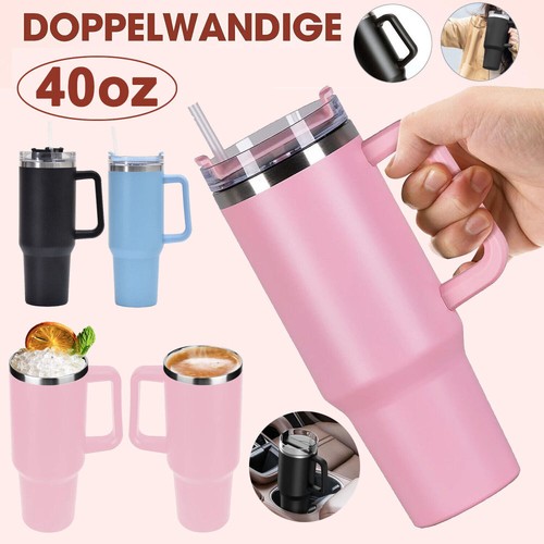 Thermobecher Autobecher Kaffeebecher Edelstahl Tumbler Vakuum Isolierbecher 40oz - Bild 20 von 50