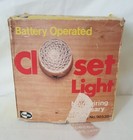 Vintage Light Cupboard Light Battery Operated Bulb Included Takes 2 D Batteries.