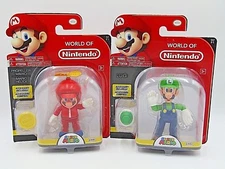 World Of Nintendo Propeller Mario & Luigi 4" Action Figure Set
