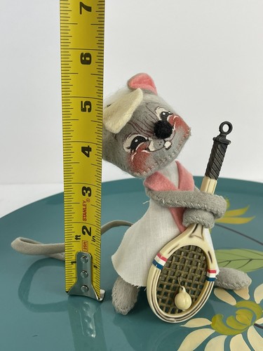 vintage annalee mobilitee dolls 1965 tennis playing mouse kitschy cute - Picture 11 of 11