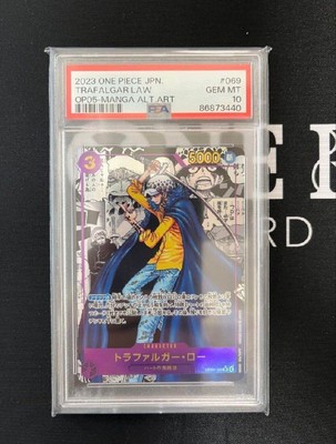 PSA 10 Trafalgar Law OP05-069 Comic Parallel Manga Art One Piece 