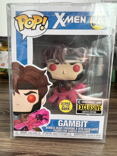 Marvel X-Men Gambito con Tarjetas Funko Pop #553 Entertainment Earth Exclusivo GITD