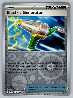 SV01: Scarlet & Violet Base Set #170/198 Electric Generator Reverse Holo
