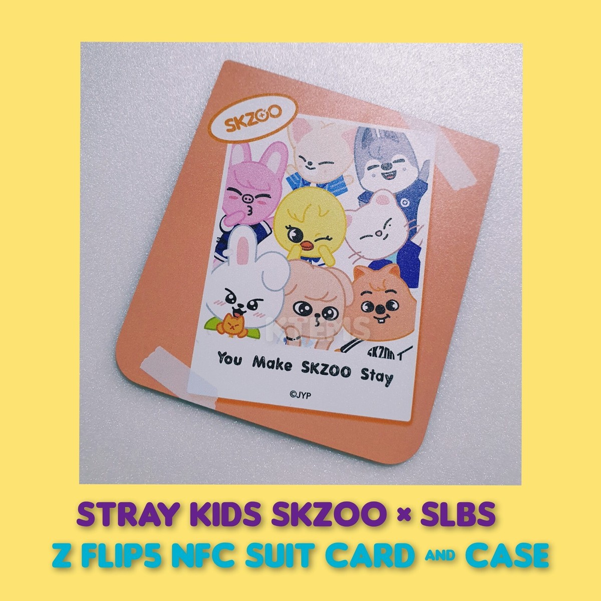Stray Kids SKZOO X SLBS Galaxy Z FLIP5 NFC suit card + case