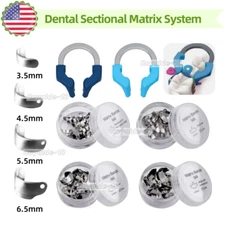 Dental Matrix Bands Ring Sectional Matrice Clamp Wedges Fit Palodent V3 System