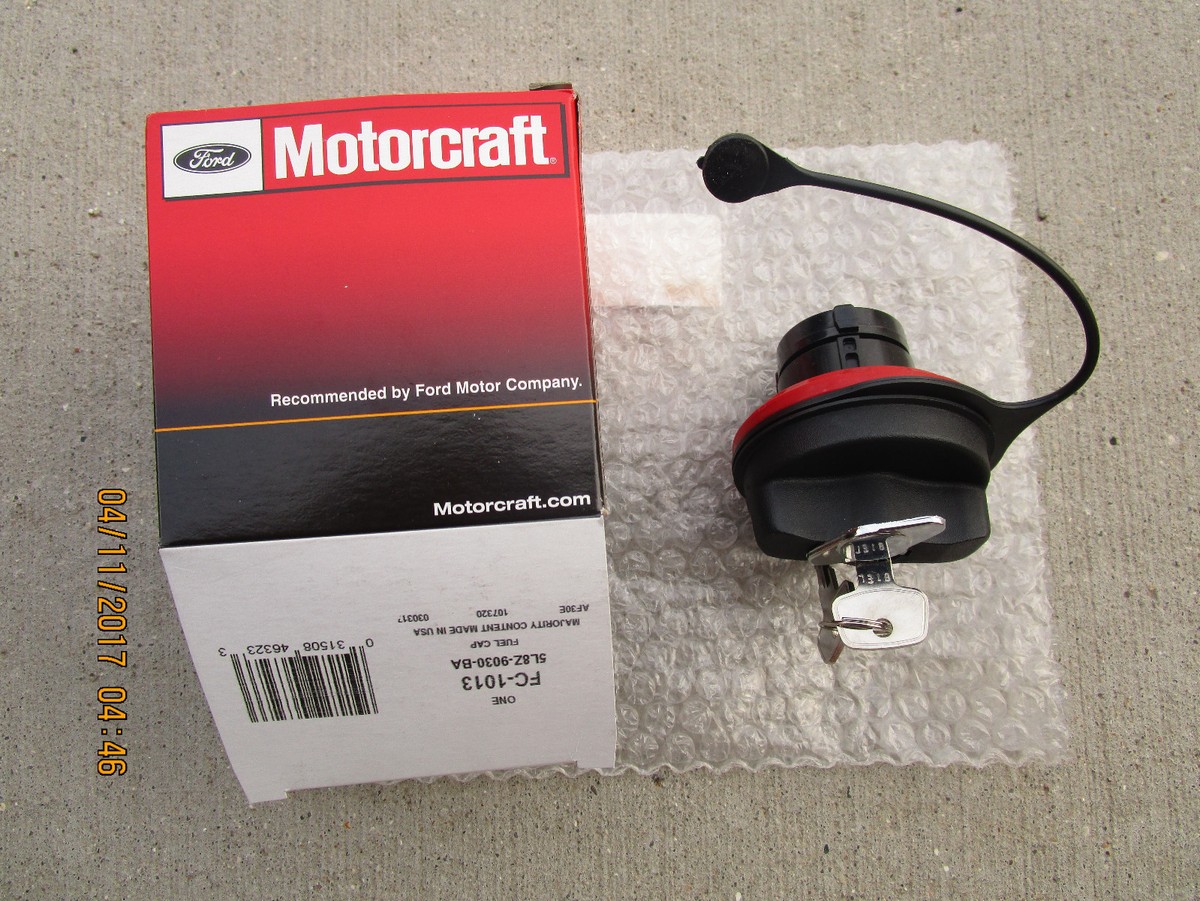 FORD 5L8Z9030BA MOTORCRAFT FC1013 FUEL GAS TANK FILLER CAP TETHER LOCK KEY  NEW | eBay