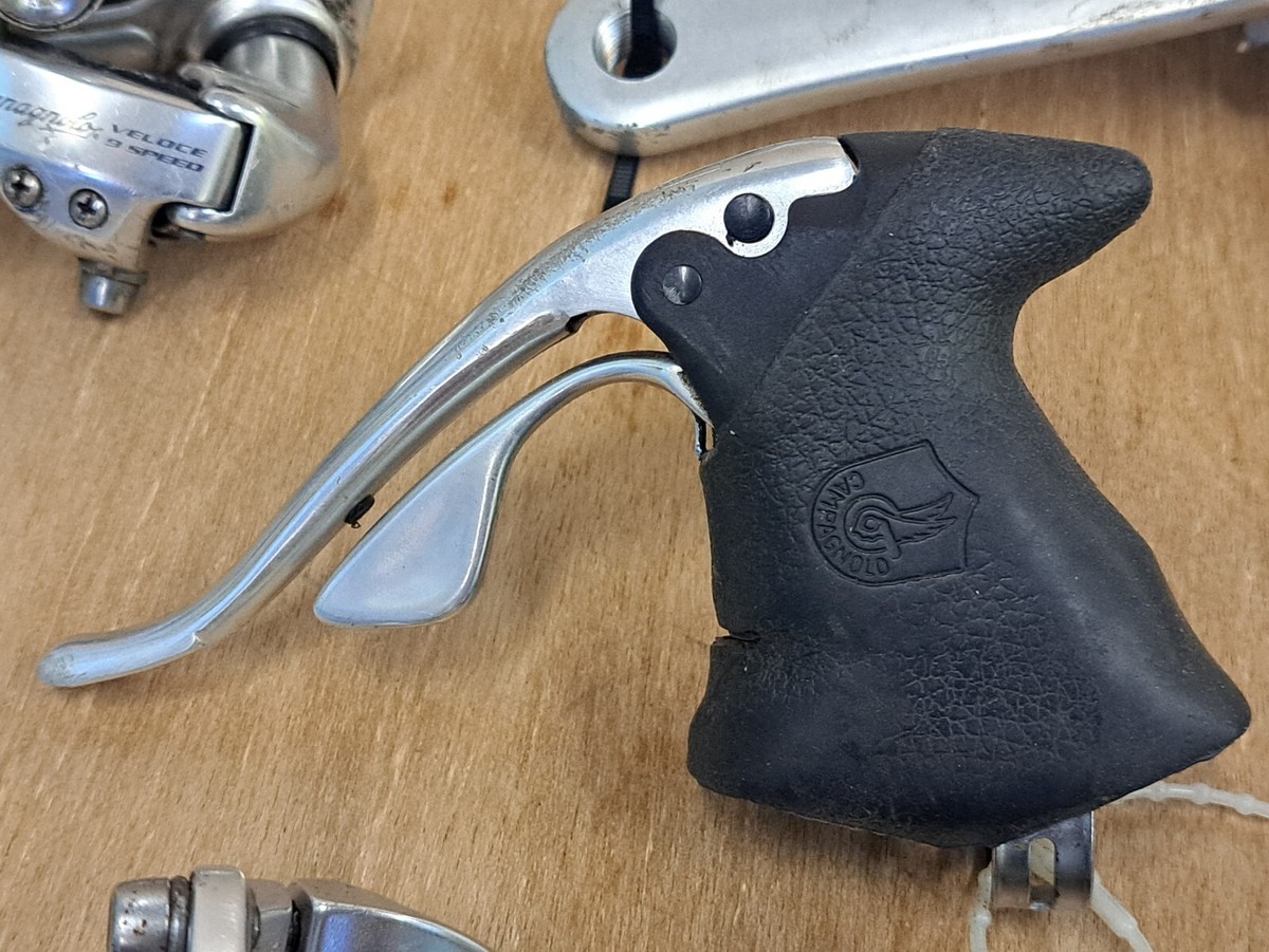 美品Campagnoloヴェローチェ VeloceFD 35mm バンドタイプ CAMPAGNOLO(カンパニョーロ)VELOCE FD PS シルバー 9/10S 35