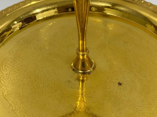 Vintage Irvinware Gold Accent TrayTier Cookie Tidbit Plate Serving Tray - Picture 7 of 13