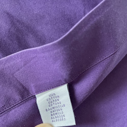 Ralph Lauren Purple Label French Cuff 120s 2 Ply Cotton Dress Shirt Men 17 Italy - Picture 8 of 11
