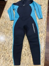 Blue Hevto Wetsuits Woman Guardian 3mm Neoprene/ Side XS3