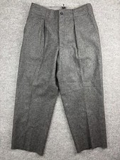 Vintage CF 1962 KL.I Military Pants Men's W33 x L28 Gray Wool Button Fly