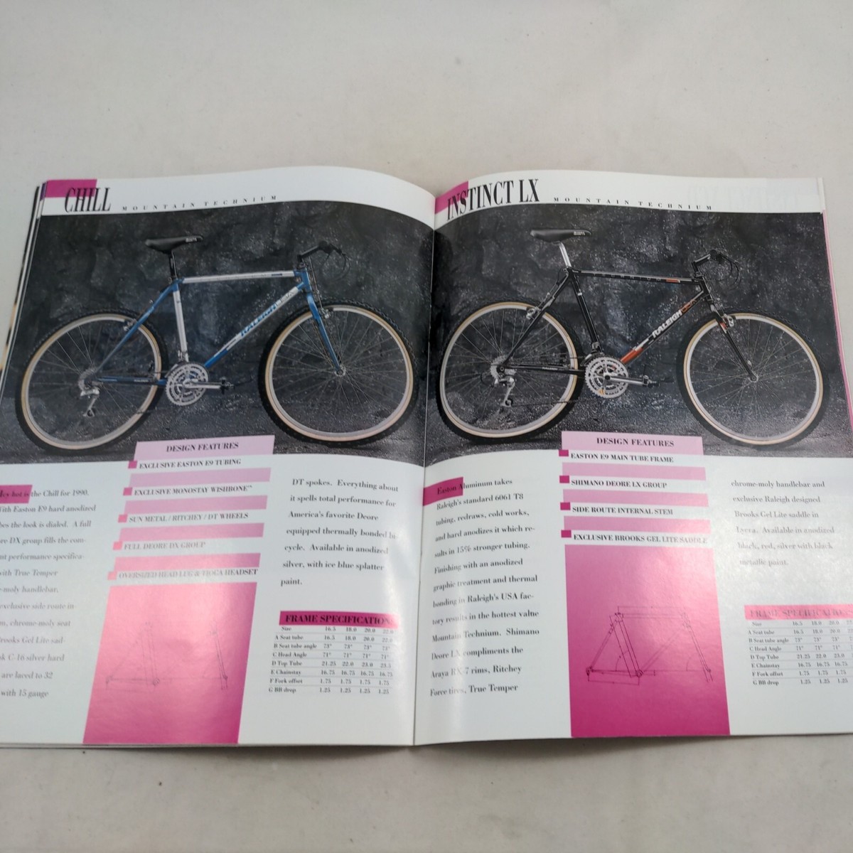 Raleigh 1990 Bicycle Buyers Guide Magazine Catalog Bike Raleigh 1990 Bicycle Buyers Guide Magazine Catalog Bike