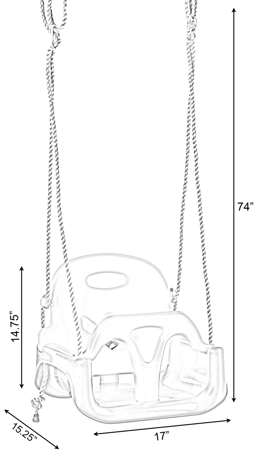 PLAYBERG 3 in 1 Baby Toddler and Teens Playground Hanging Swing Seat, QI003581