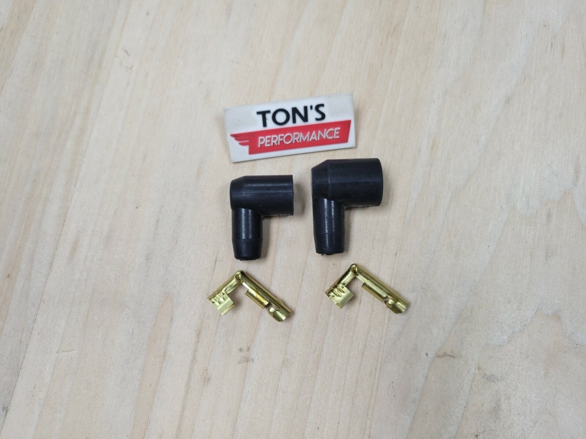 7mm Ignition Spark Plug Coil Wire Socket Style Boot Terminal Set Straight 180 - Foto 9