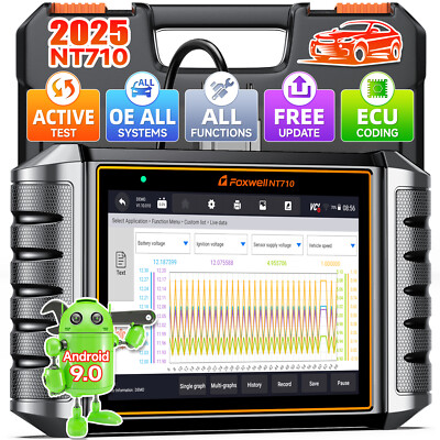 FOXWELL NT710 for GM Bidirectional E-CU Coding OBD2 Scanner Car Diagnostic Tool