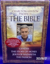 Charlton Heston Presents The Bible [4 Pack DVD] Brand New & Sealed