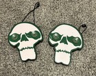 HALLOWEEN Lighted AniMotion CHOMPING SKULL Window Cling Lanyard CAN YOU IMAGINE