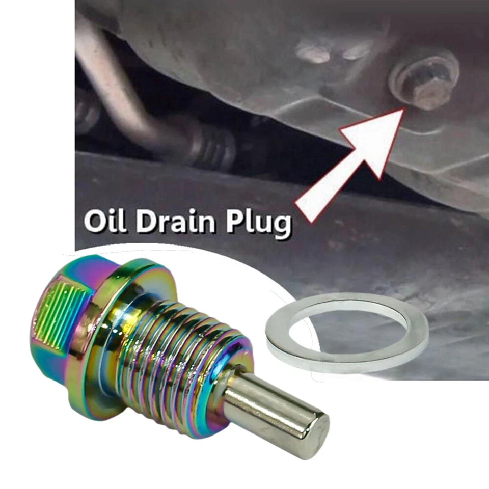 Magnetic M14×1.5 Car Engine Oil Drain Plug Nut Screw Bolt Sump Nuts Accessories - Image 3 of 4